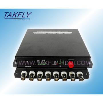 Convertidor / transceptor video de Digitaces de la fibra óptica de 8 canales